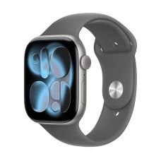Apple Watch Series 11, 46 mm, Space Gray Aluminum Stone Gray Sport Band S/M